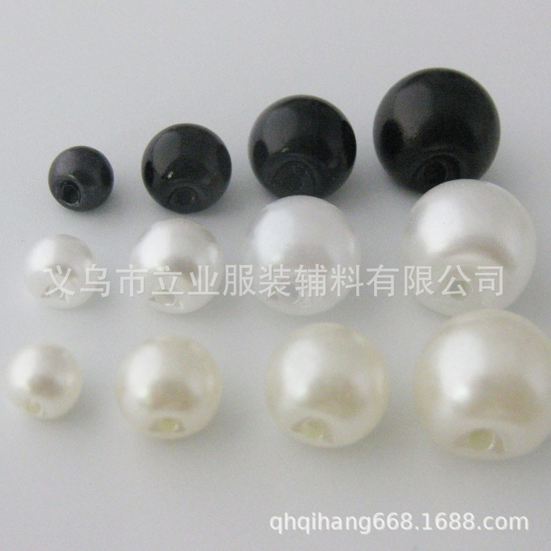 Store manager recommends wholesale ABS pearl buckle dark eye side hole pearl button shirt buckle sweater pearl buckle multi-color