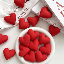 芯苼 心形红色爱心配饰鲜花搭配装饰材料礼物包装花艺手工diy资材