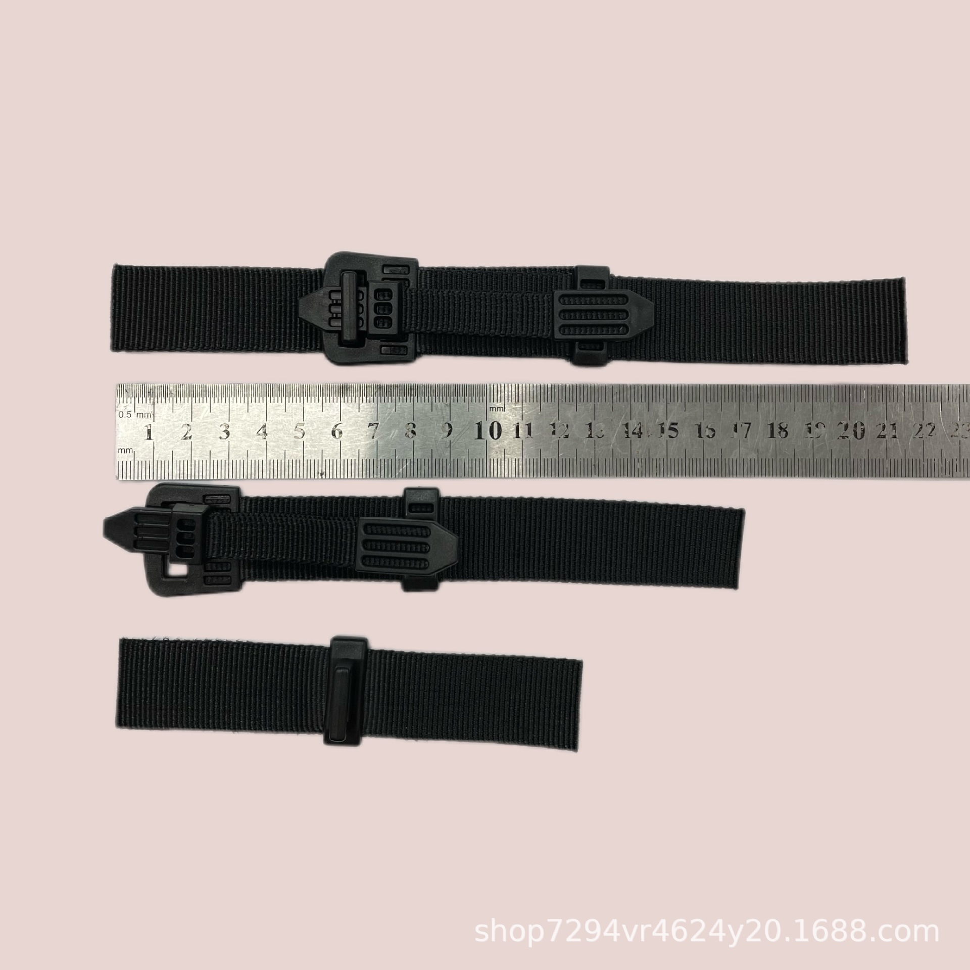 Bag Accessories with Connecting Straps, Plastic Webbing, Backpack Casual Shoes Adjustment Buckle, Injection Molded Webbing, Lightweight