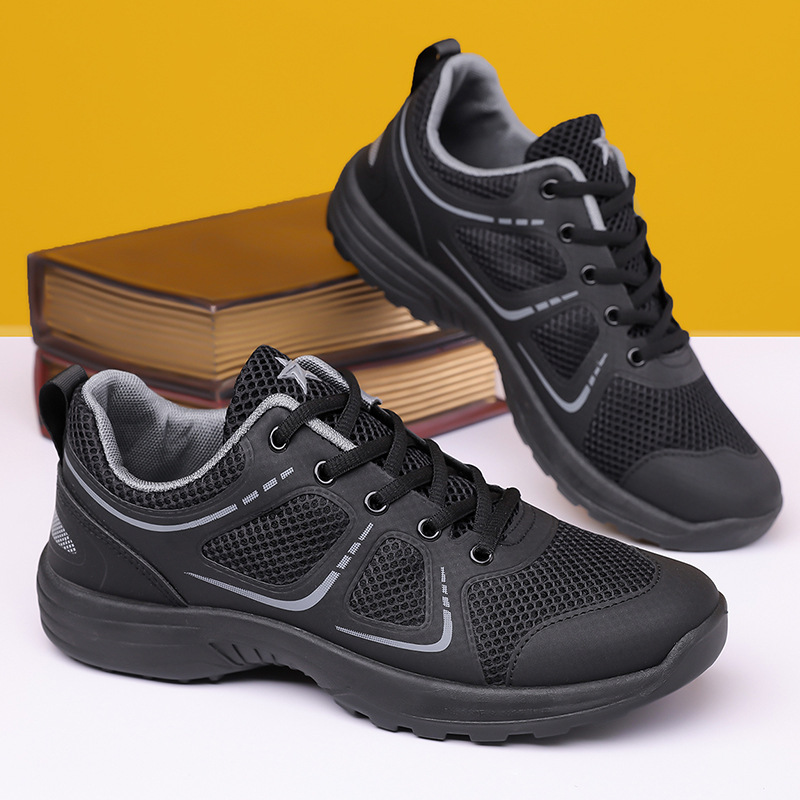 Zapatos deportivos de hombre 2026 nuevos zapatos de verano transpirables de hombre zapatos deportivos de color sólido zapatos de entrenamiento al aire libre zapatos de hombre