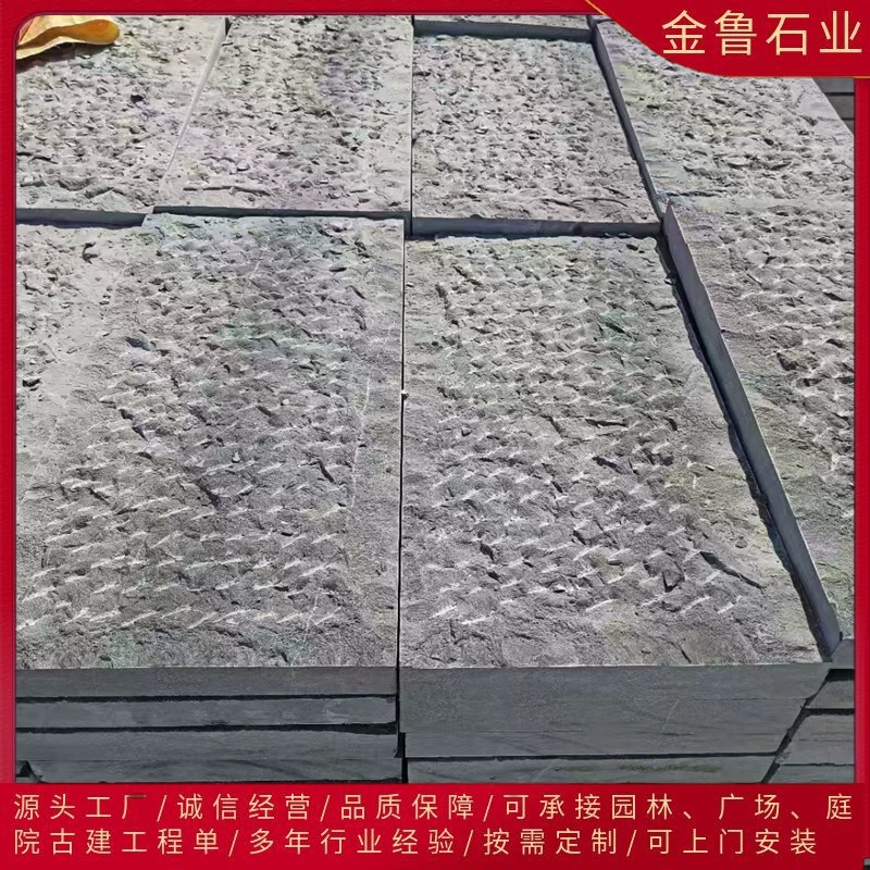 Антикварная поверхность ананаса, поверхность долота из голубого камня, старая поверхность из голубого камня, поверхность личи, поверхность из голубого камня, древнее здание, живописное место, мощение поверхности из голубого камня