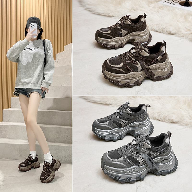 Platform Retro Dad Sneakers for Women, 2025 Autumn New Sports Shoes, Casual Shoes, German Training Shoes, Versatile Shoes