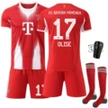 Size 17 with socks + protective gear