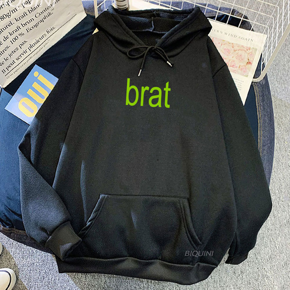 2024 Album Brat Graphic Printing Sudaderas Charli XCX Singer