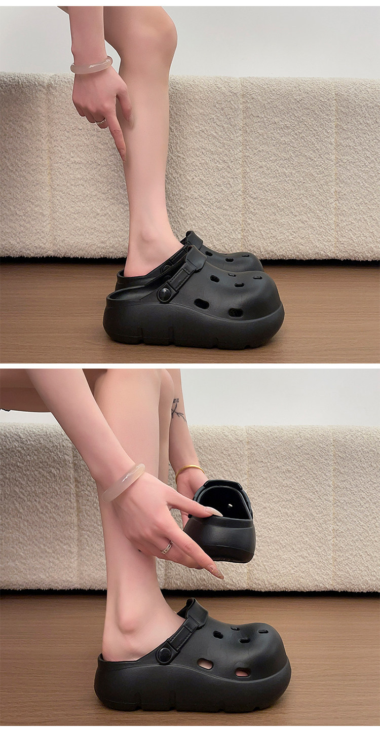 Women's Thick-soled Clogs Garden Slippers Non-slip Sandals_voghion.com