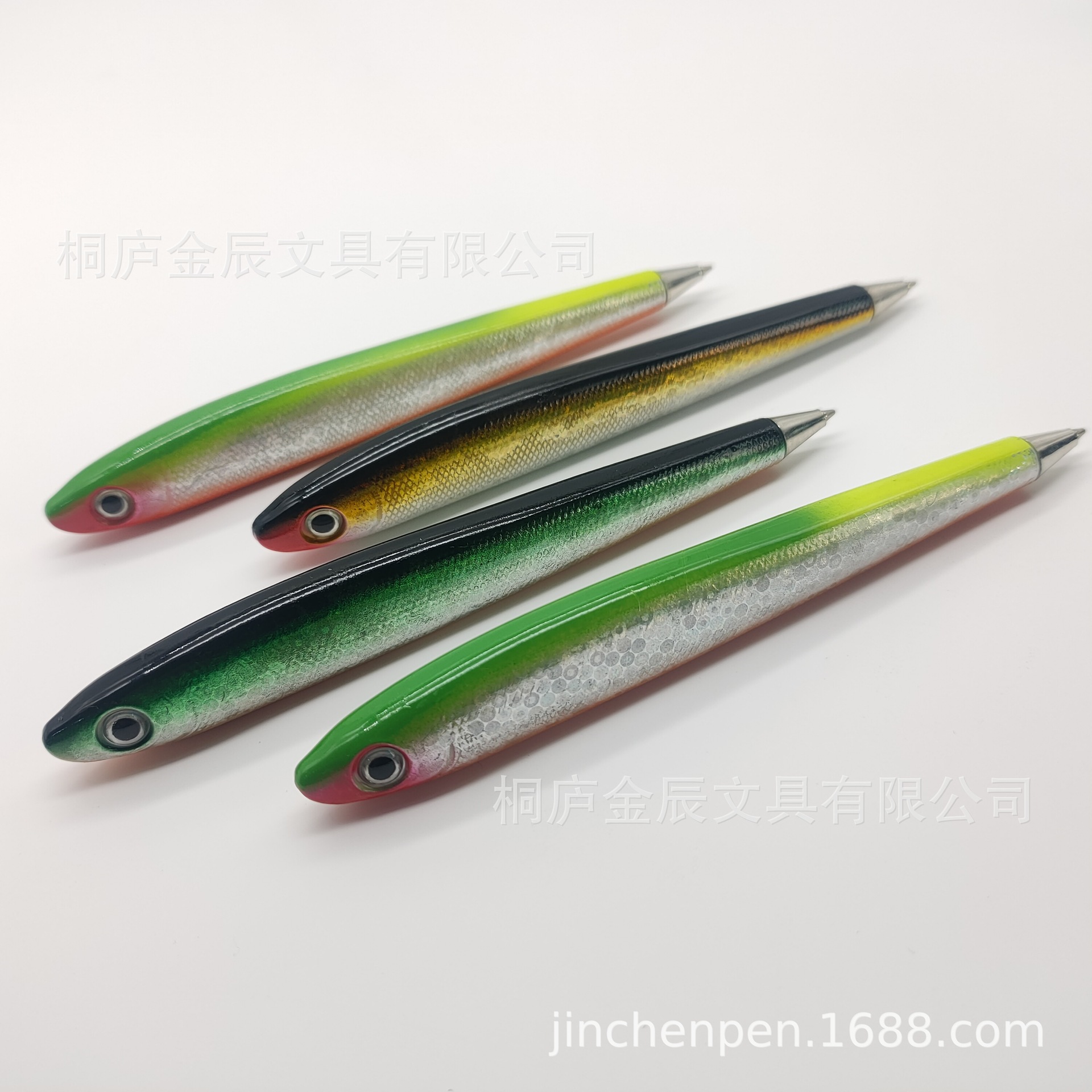 创意海洋鱼形笔搞怪仿真鱼类圆珠笔PU鱼形工艺笔