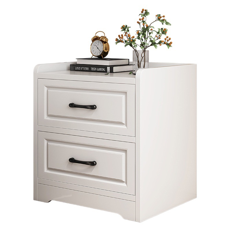 Mesa de noche nórdica dormitorio minimalista moderno gabinete de noche práctico Gabinete de almacenamiento blanco armario económico armario pequeño