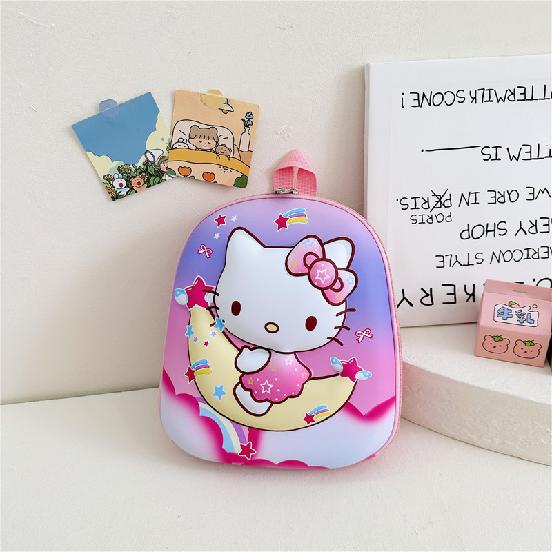 2024 nuevos niños de dibujos animados y niñas bebé Eva cáscara dura coreano lindo kindergarten mochila al por mayor