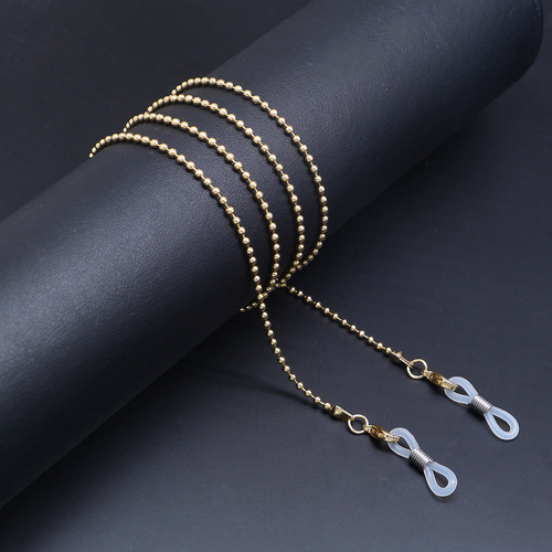 New style glasses chain glasses rope chain metal glasses hanging chain lanyard hanging neck anti-lost multi-purpose bead chain