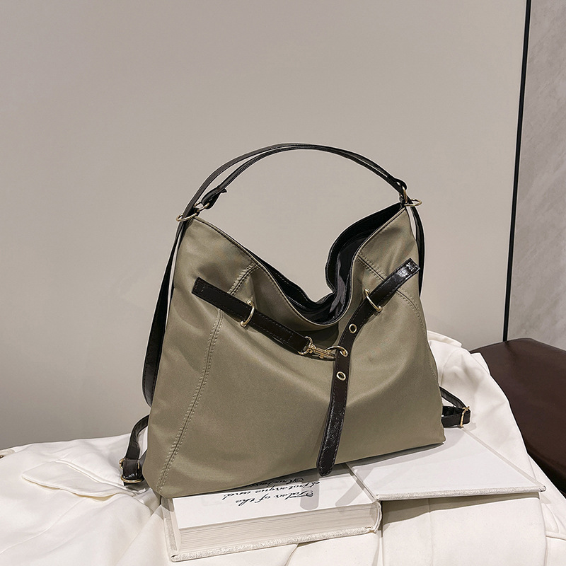 Tote bolso para mujeres otoño y invierno 2024 nueva mochila de gran capacidad mochila de viaje de color contraste mochila