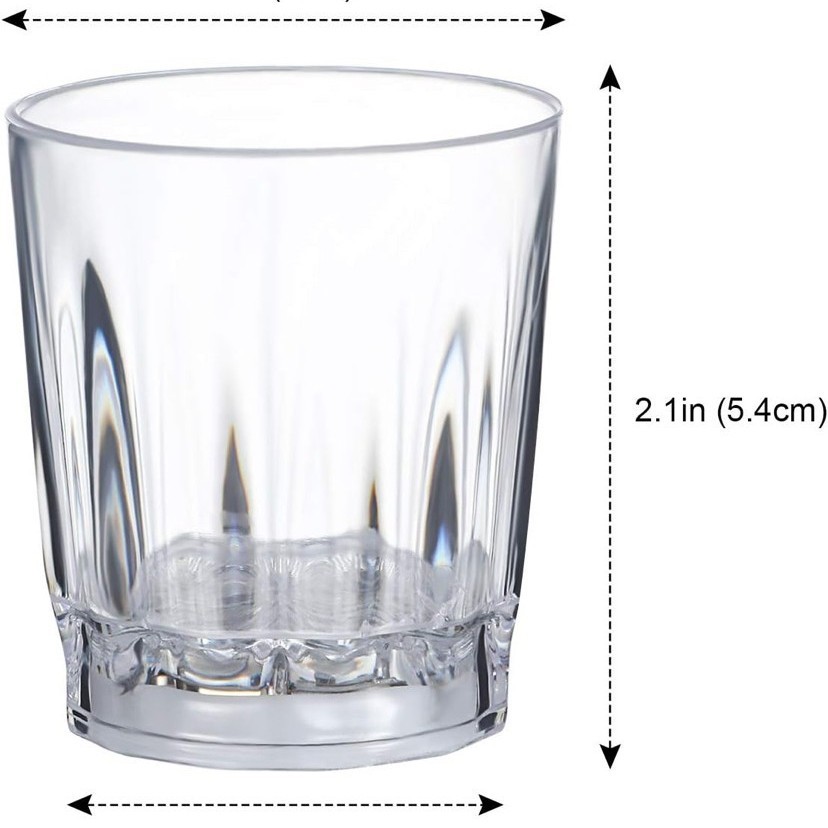 Concierto bar apoyos brillante flor recta parpadeo taza de vino LED colorido taza octogonal