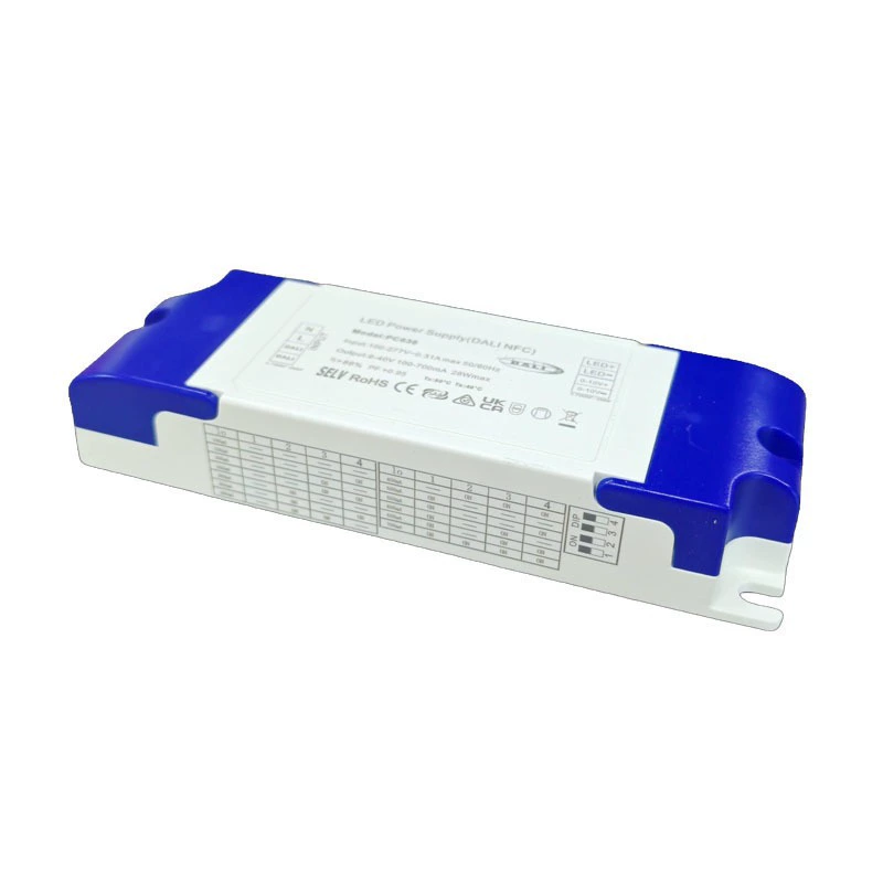 28W2-40V 100-700мА совместимо с DALI/0-10В настройка с NFC PC IP20 диммируемая электроника