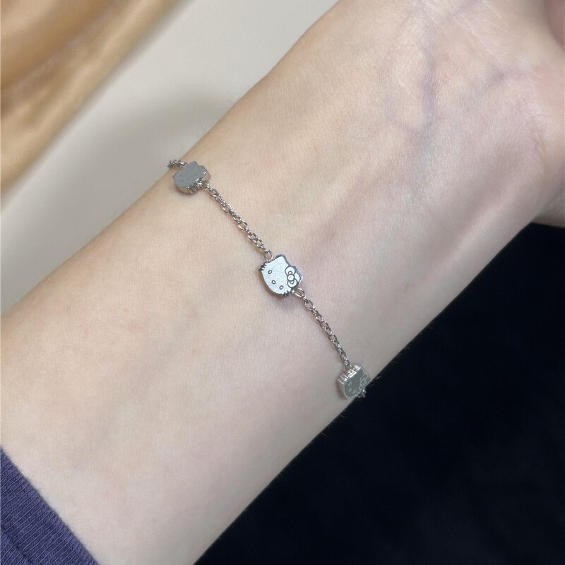 Does Not Fade! Kitty Cat Bracelet Is Sweet and Cute, Suitable for Girls to Wear While Bathing, and Has a High-End Feel Does Not Fade! Kitty Cat Bracelet Is Sweet and Cute, Suitable for Girls to Wear While Bathing, and Has a High-End Feel