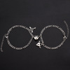 Magnetic bracelet for beloved stainless steel heart shaped suitable for men and women, 2021 collection, simple and elegant design