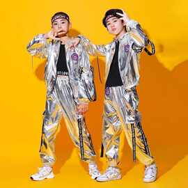 学校节日表演服元旦儿童中大童街舞太空服秋冬智能走秀科技架子鼓