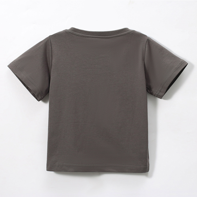 JOJO BEBE marca europea y americana ropa para niños verano nuevos niños camiseta algodón de dibujos animados cuello redondo manga corta Camiseta para niños