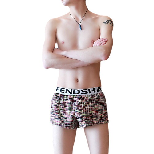 Men's underwear, personalized loose pajamas, Arrow pants, cotton pouch, breathable, large size boxer briefs, boxer briefs, household pants