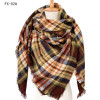 Demi-season velvet double-sided cashmere, scarf, cloak, European style, wholesale