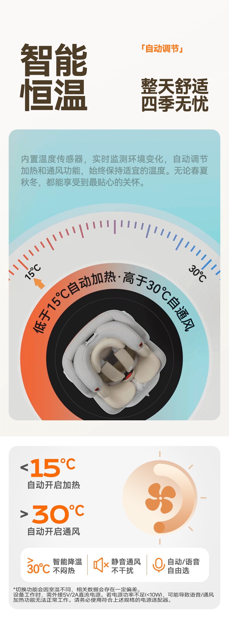 Heekin Smart Ventilation Car Child Safety Seat for Infants and Babies, Suitable for Ages 0 to 12, with Reclining Function