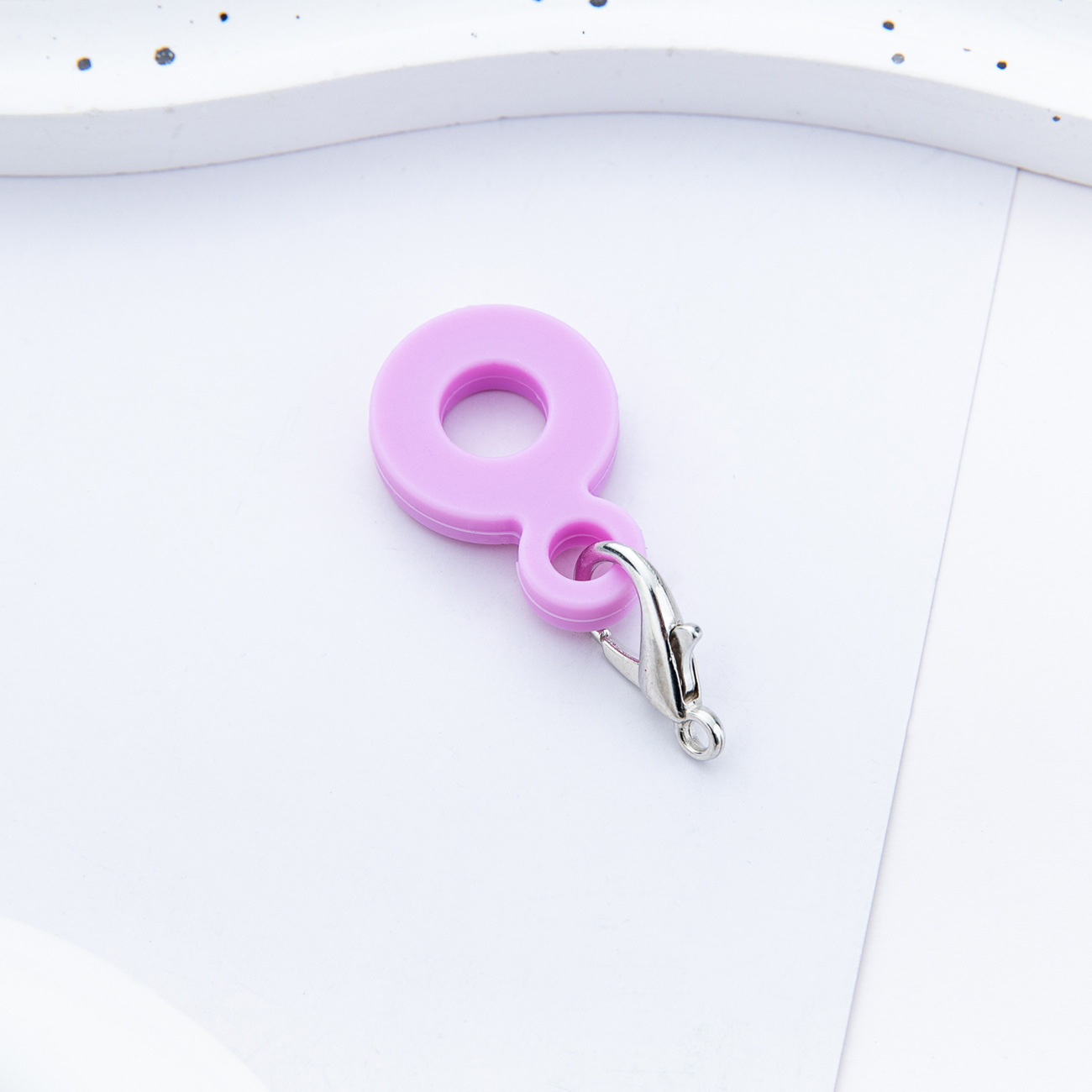 Colgante de paja de silicona DIY creativo adecuado para 8mm - 10mm taza de agua colgante de paja de silicona fábrica directa