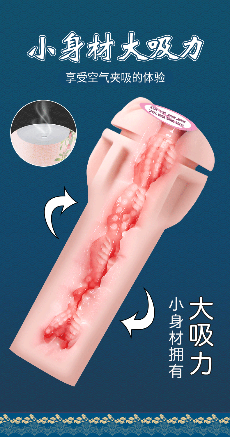 Jiuai Manual Male Masturbator Cup with TPE Sleeve and Discreet Handheld Design — detail image 6