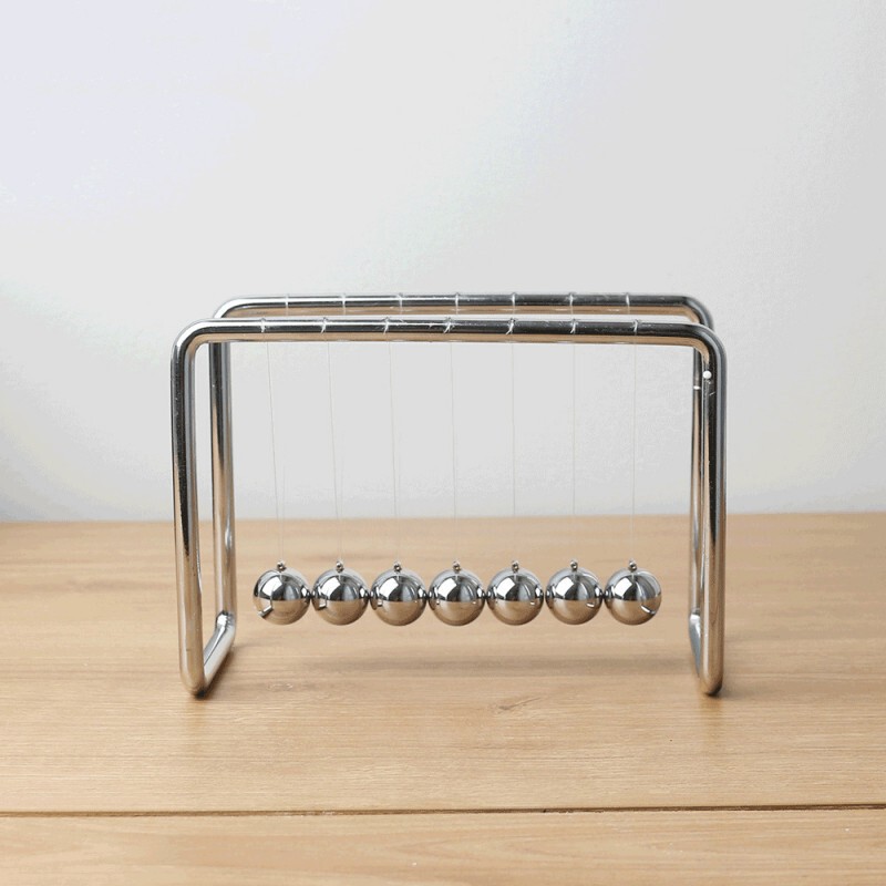 Metal Frame 7 Beads Newton Ball Bumper Ball Bumper Ball Creative Home Desktop Decorations Gift Decompression Ornaments