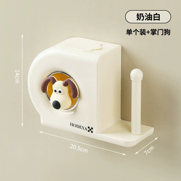 Cream white+head dog
