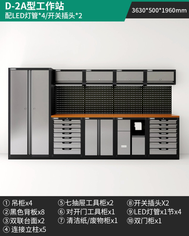 緑林ワークステーション多機能作業台修理鉄皮キャビネット自動車修理工具車ステンレス重型工具キャビネット|undefined