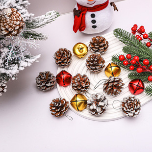 Christmas bouquet accessories snowflake Bell decoration Christmas Eve gift factory wholesale Christmas tree accessories pendant