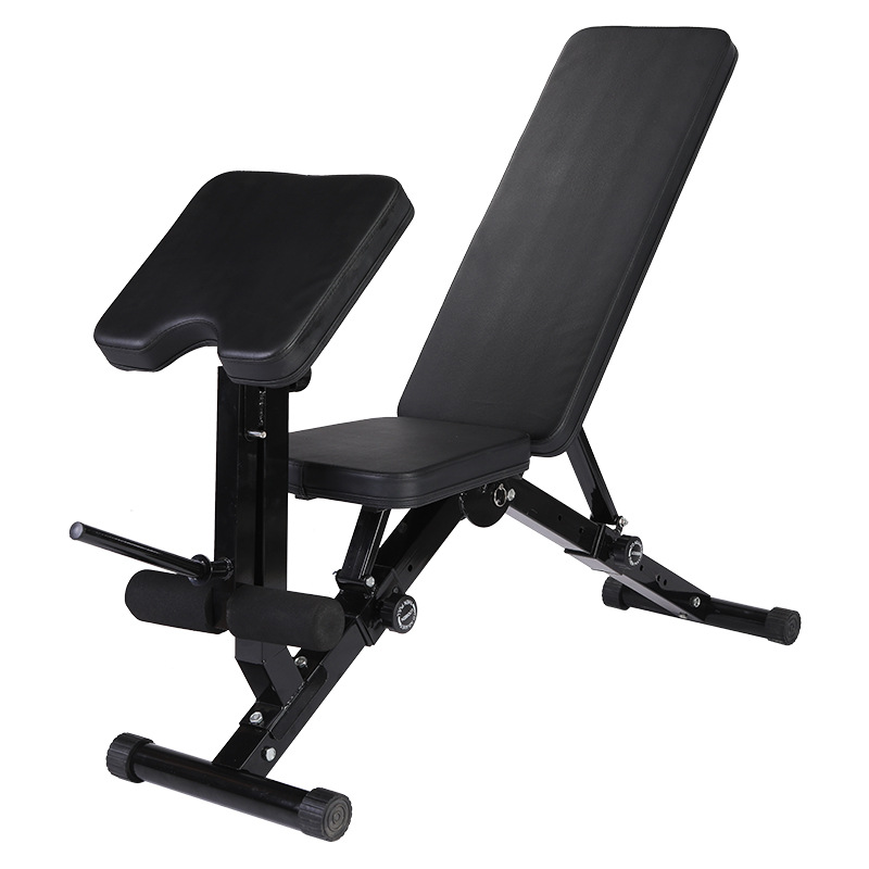 Dispositivo de acondicionamiento abdominal Taburete con mancuernas plegable Silla de fitness Taburete de fitness Tableta supina Taburete de pastor de banca de pájaro doméstico Abdominales