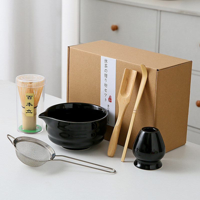 Japonés Matcha tazón Matcha túnica canción té herramientas de pedido taza de té de cerámica taza de té mezclador Matcha cepillo taza de té