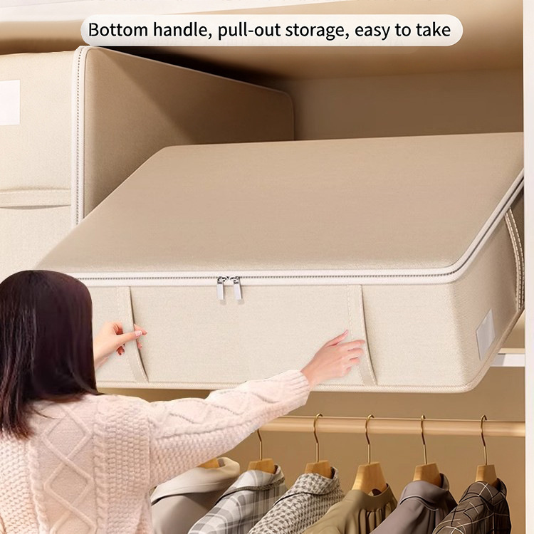 Amazon Cross-Border Quilt Storage Box Large Capacity Wardrobe Quilt Bed Bottom Flat down Jacket Seasonal Clothing Clothes