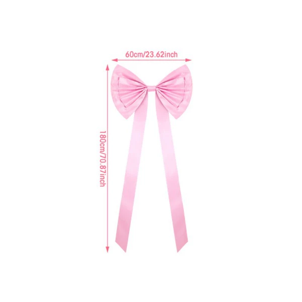 With bow, pink