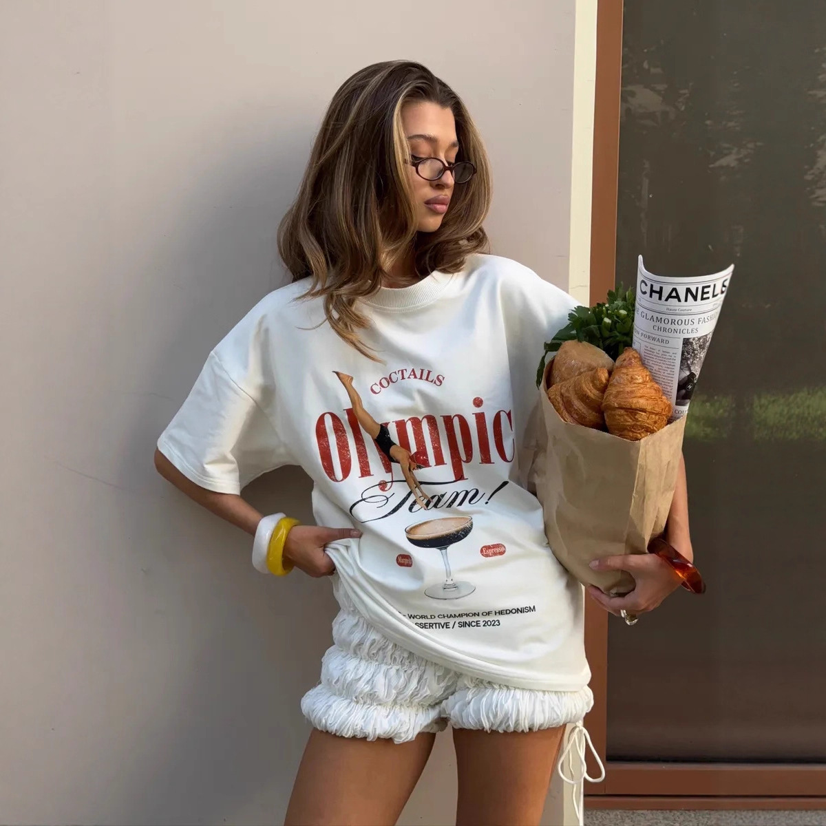 Summer New American Style Popular 100% Pure Cotton Short-Sleeve T-Shirt, Fashionable and Trendy, Loose Fit, Flattering and Comfortable Top