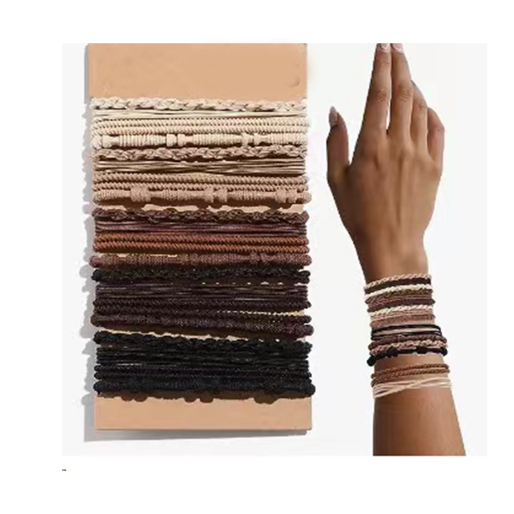 Transfronterizo Amazon popular hecho a mano banda de goma básica banda de pelo de la vendimia de las mujeres cuerda del pelo pulsera Bohemia accesorios para el cabello