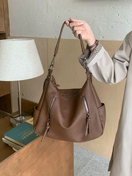 2026 New Trendy Fashion Retro Tote Bag Underarm Bag Korean Niche Large Capacity Handbag Crossbody Commuter Bag for Women