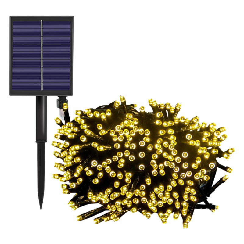 Luces solares LED, luces navideñas, luces para días festivos, luces para acampar al aire libre, luces decorativas para bodas, luces de estrellas para exteriores