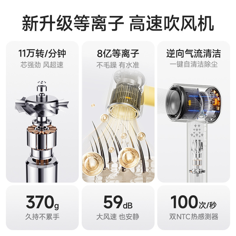 康佳吹风机等离子速干高速无刷静音吹风筒家用大功率电吹风工厂|undefined