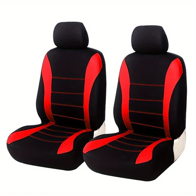 Universal seat cover — Seat Cover, Cross-Border Waistline - red-two-seater-with-waistline-design-general