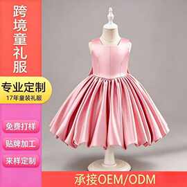 外贸女童连衣裙 高端儿童礼服花童生日演出公主裙支持一件代发