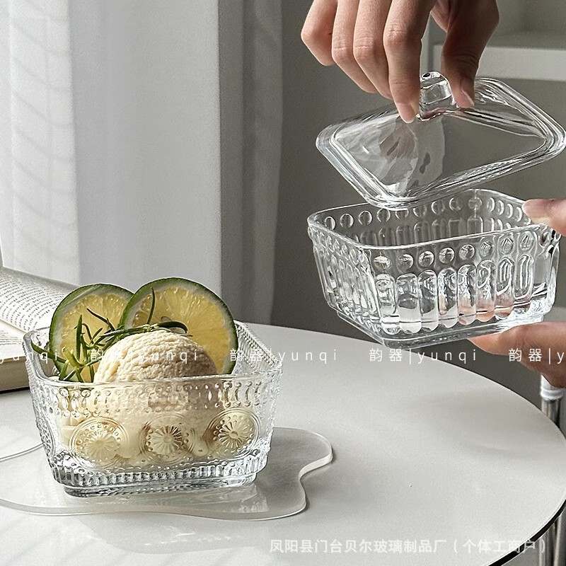 Square Dessert Glass Bowl European Style Sugar Water Yogurt Pudding Bowl Internet Popular Ins Wind Ice Cream Afternoon Tea Bowl Square Dessert Glass Bowl European Style Sugar Water Yogurt Pudding Bowl Internet Popular Ins Wind Ice Cream Afternoon Tea Bowl
