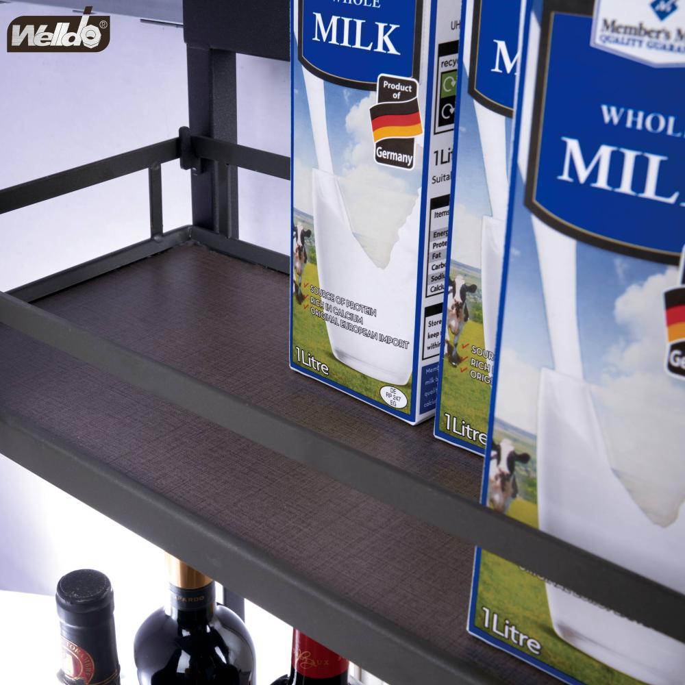 Welldo/纬东 厂家直销 3层侧式拉篮 厨房3层侧式拉篮收纳置物篮