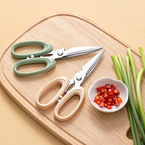 Kitchen scissors, household multi-functional scissors, dormitory food, barbecue bones, fish killing stainless steel strong chicken bone scissors