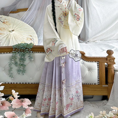 古月坊原創【扶搖】漢服女明制繡圓領袍襖裙琵琶袖馬面裙秋冬日常