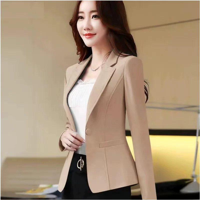 Осенний демисезонный классический пиджак для отдыха, корейский стиль, slim fit