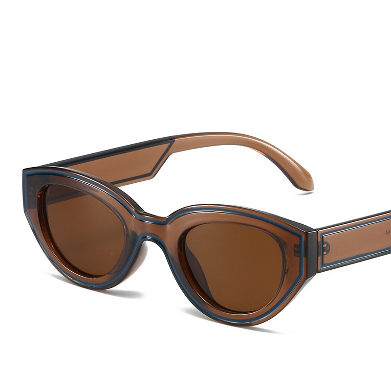 Gafas de sol de ojos de gato con trazo tridimensional a juego de colores para hombres y mujeres, nuevas gafas de sol de parasol de calle de fiesta de moda transfronteriza