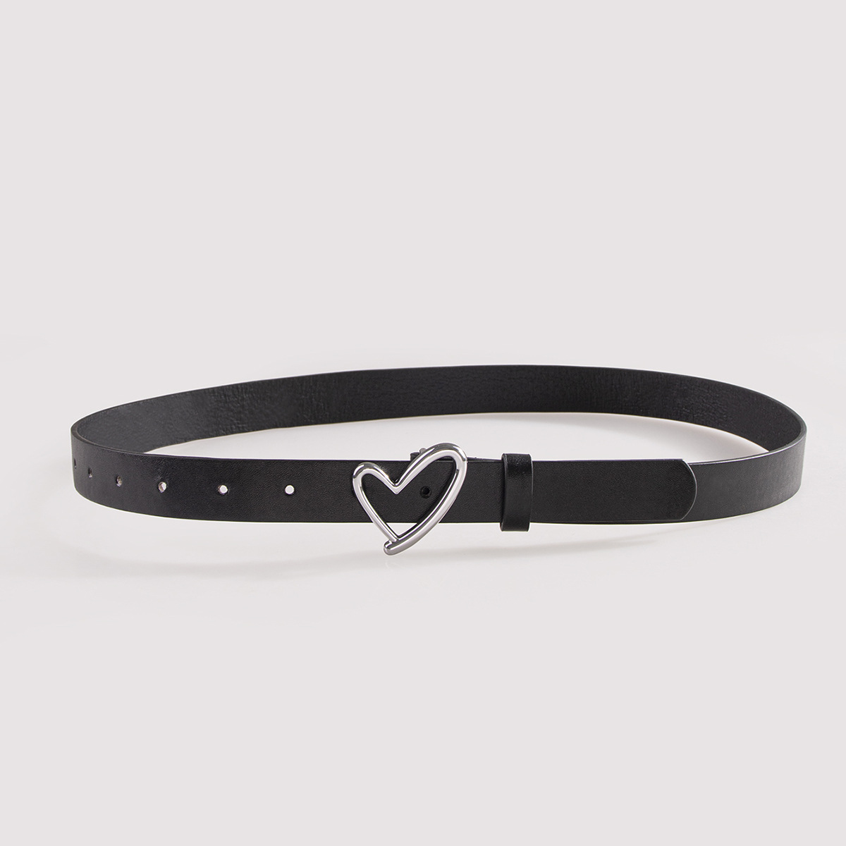 Ig Style Heart Shape Pu Leather Alloy Plating Women's Leather Belts display picture 2