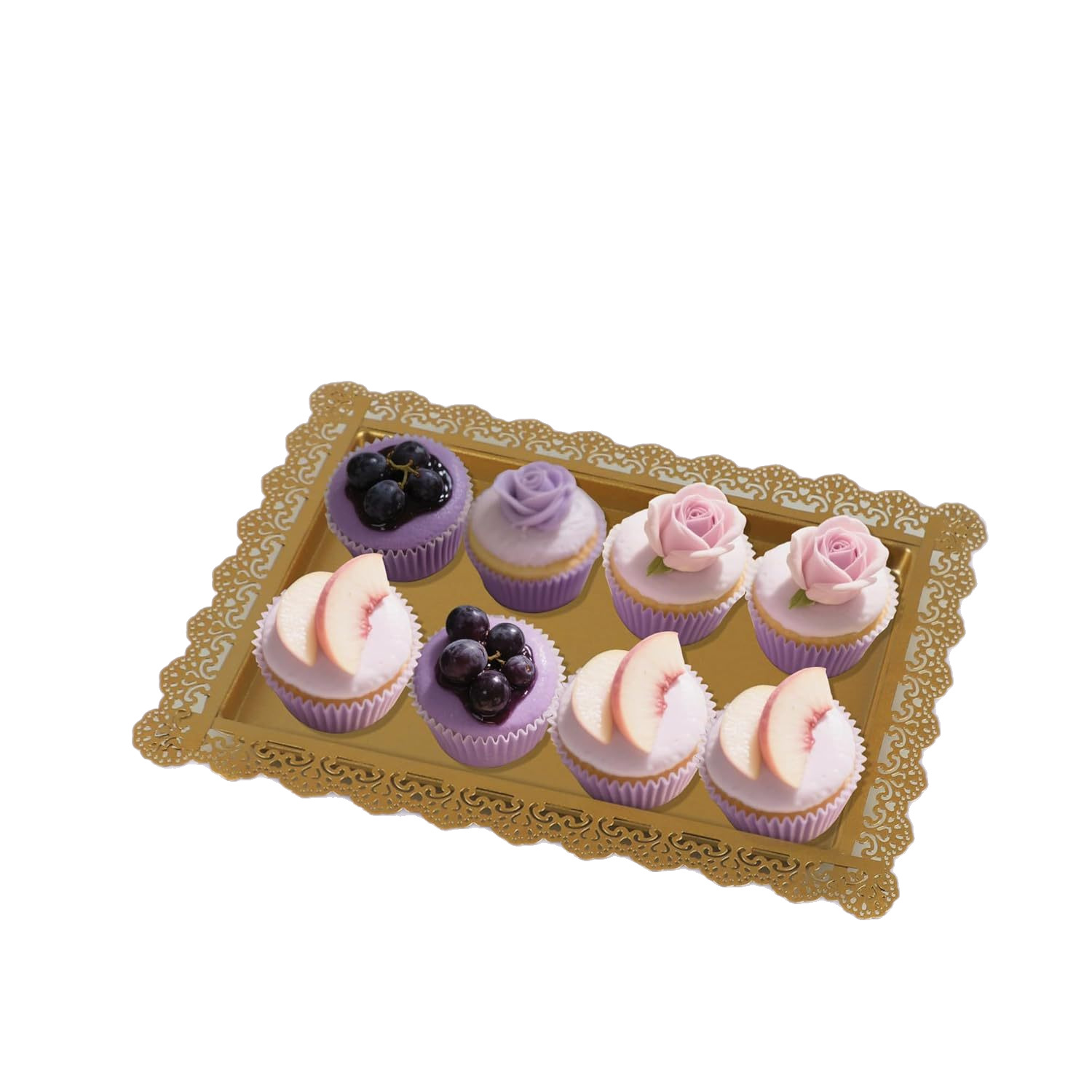 Mayorista hierro forjado estante de pastel de tres piezas set de postres postres altos pies dorados props de boda fiesta postres tabla de exhibición estante