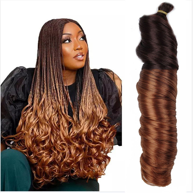 Xuchang Chemical Fiber Dreadlocks Loose Wave Braiding Big Wave Tube Curls French Curls Hair Braiding