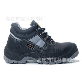 中帮劳保鞋跨境非洲带反光条三防安全鞋耐磨工地鞋safety shoes